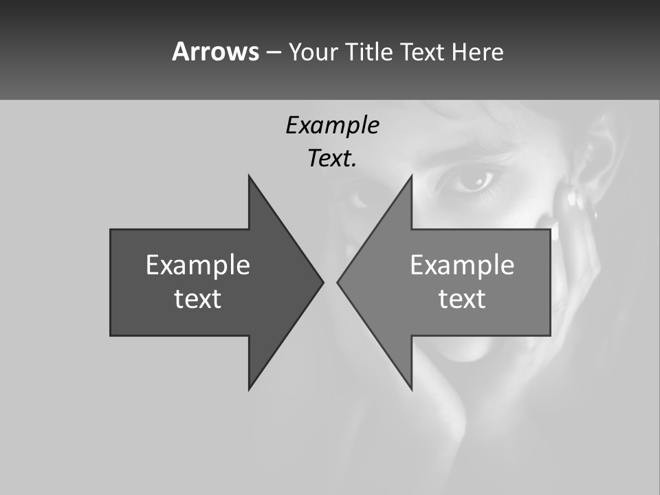 A Black And White Photo Of A Girl With Her Hands On Her Face PowerPoint Template