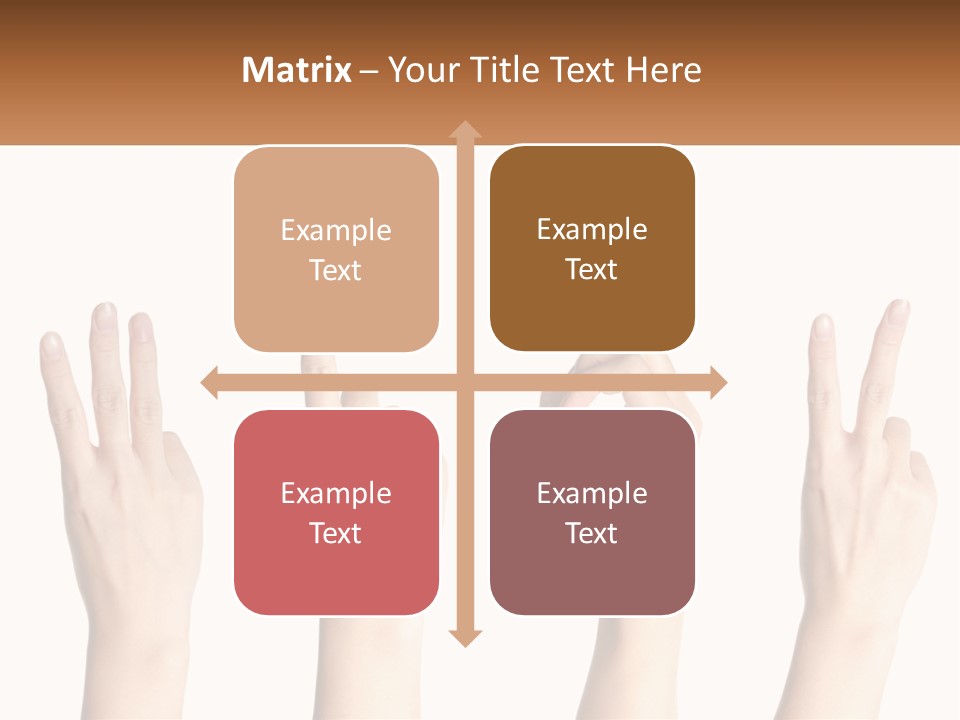 A Group Of Hand Gestures With A White Background PowerPoint Template