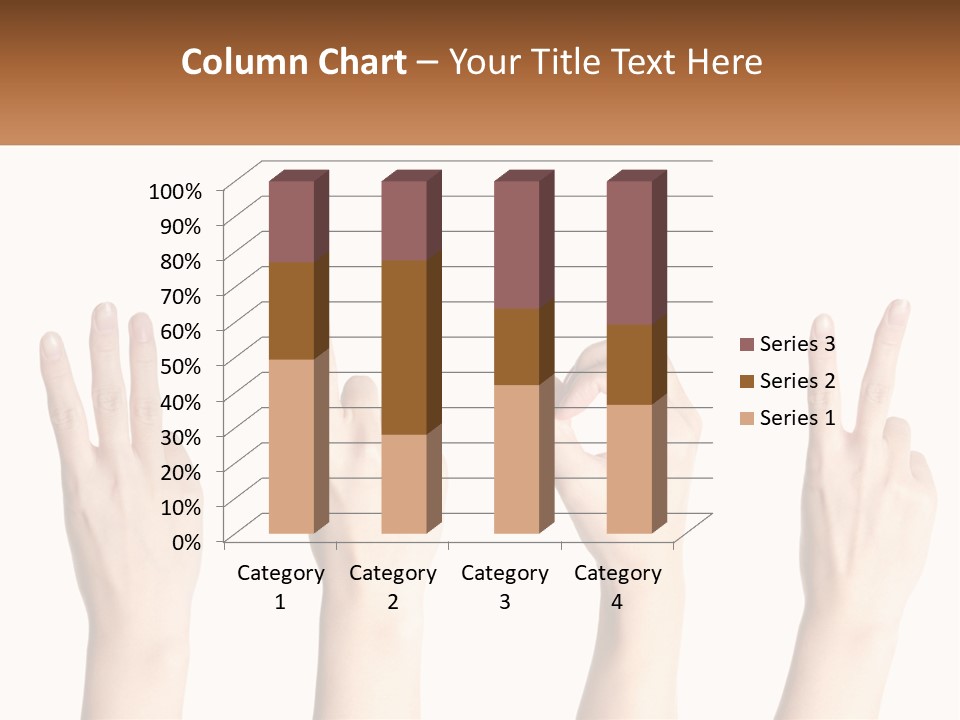 A Group Of Hand Gestures With A White Background PowerPoint Template