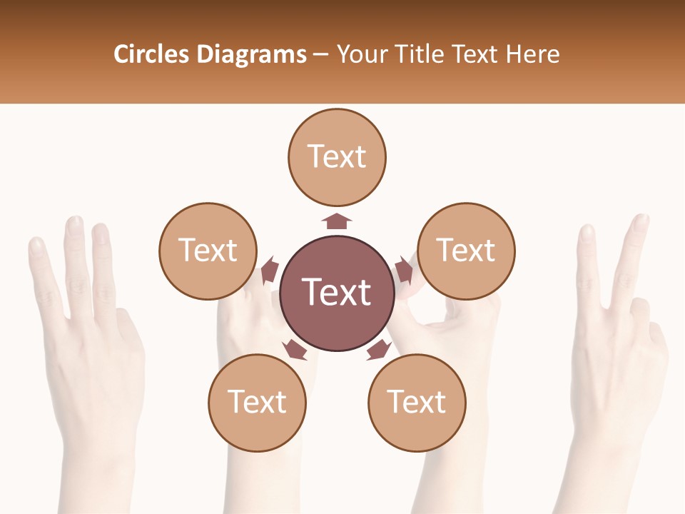 A Group Of Hand Gestures With A White Background PowerPoint Template