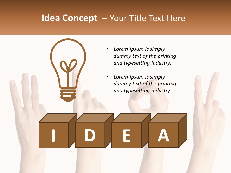 A Group Of Hand Gestures With A White Background PowerPoint Template