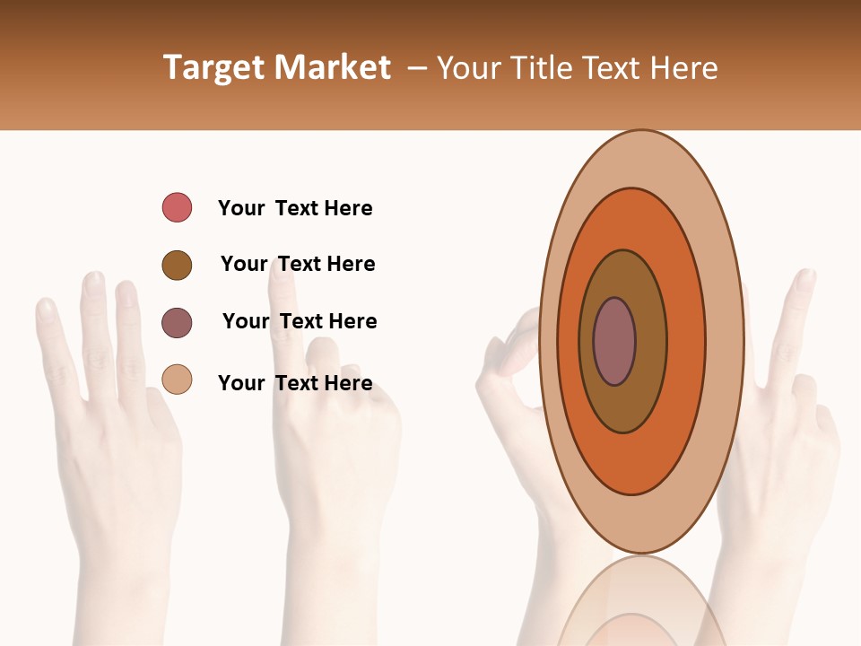 A Group Of Hand Gestures With A White Background PowerPoint Template