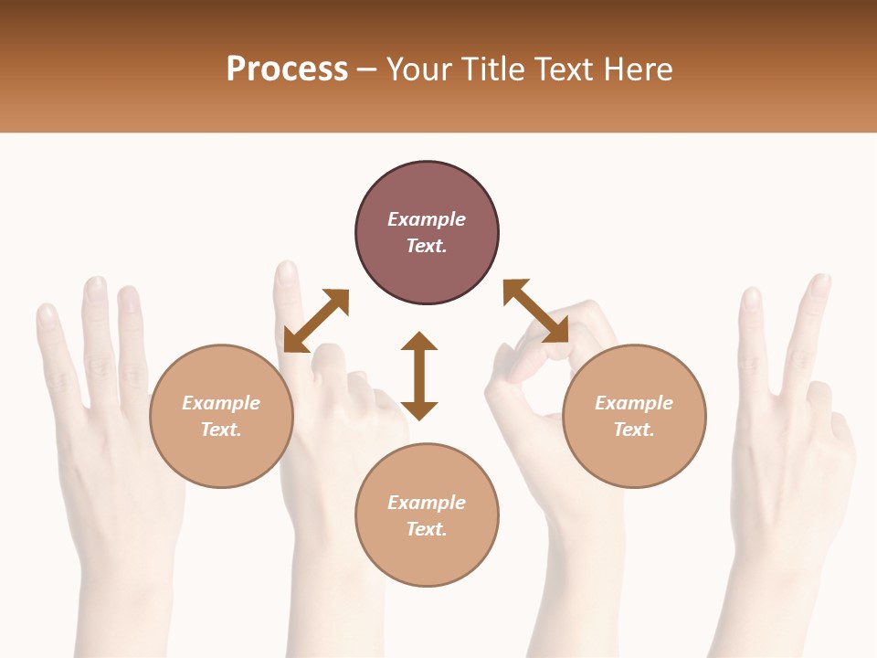 A Group Of Hand Gestures With A White Background PowerPoint Template