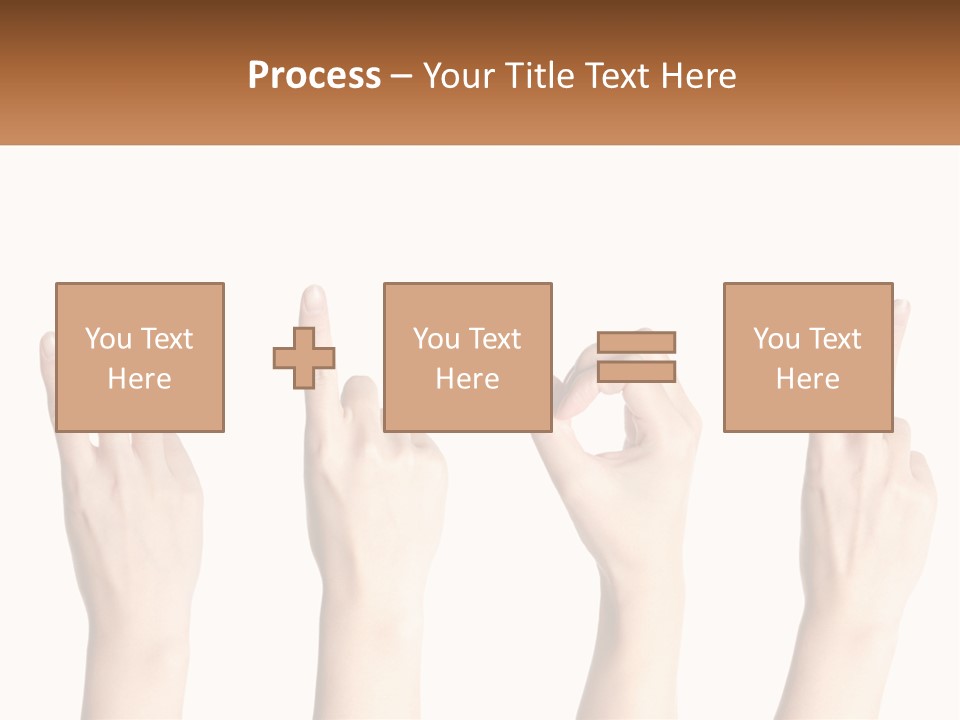 A Group Of Hand Gestures With A White Background PowerPoint Template