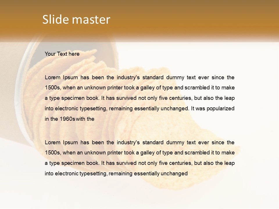 A Pile Of Crackers Sitting Inside Of A Roll Of Paper PowerPoint Template