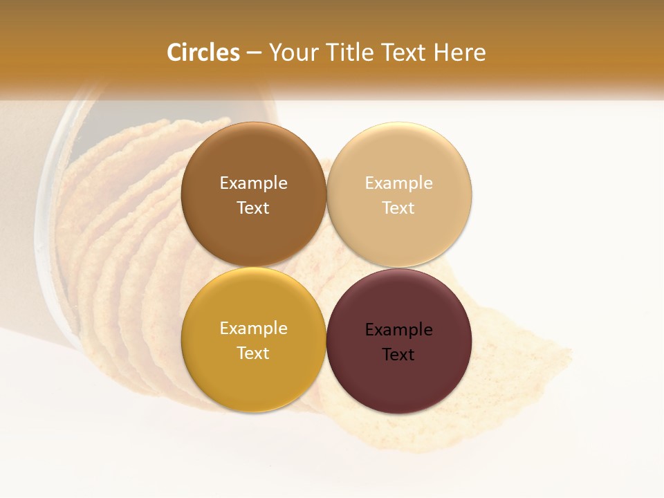 A Pile Of Crackers Sitting Inside Of A Roll Of Paper PowerPoint Template