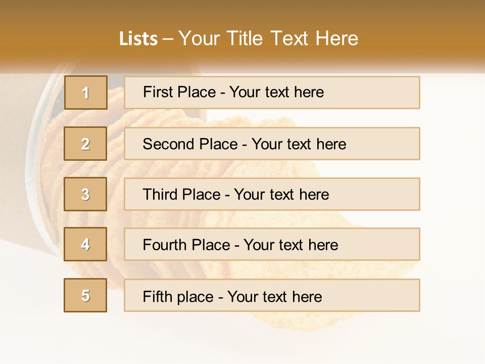 A Pile Of Crackers Sitting Inside Of A Roll Of Paper PowerPoint Template