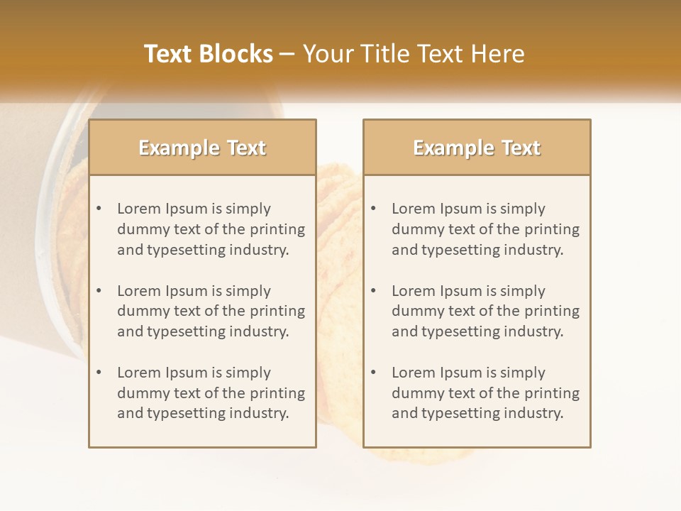 A Pile Of Crackers Sitting Inside Of A Roll Of Paper PowerPoint Template
