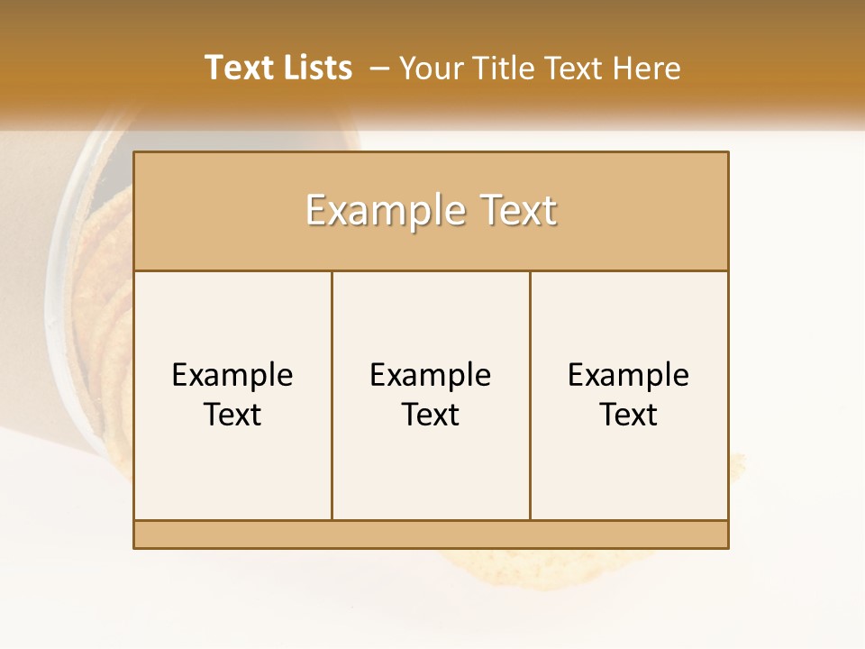 A Pile Of Crackers Sitting Inside Of A Roll Of Paper PowerPoint Template