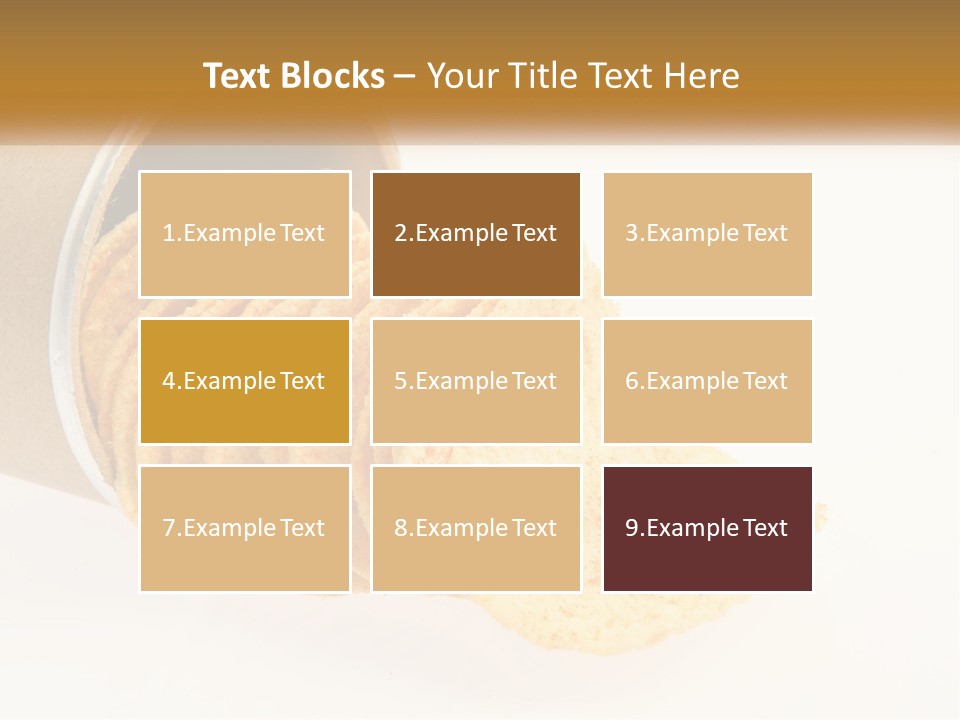 A Pile Of Crackers Sitting Inside Of A Roll Of Paper PowerPoint Template