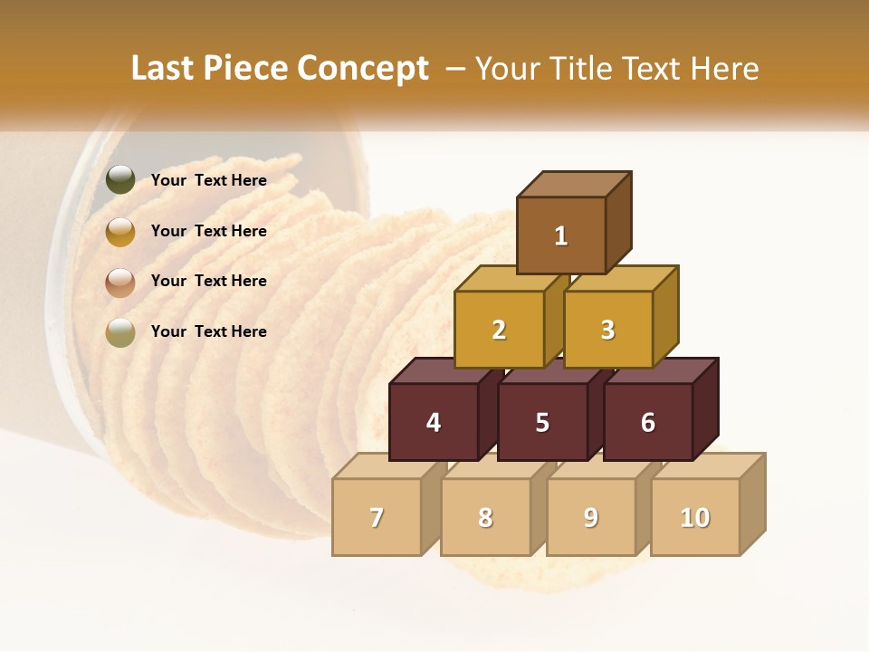 A Pile Of Crackers Sitting Inside Of A Roll Of Paper PowerPoint Template