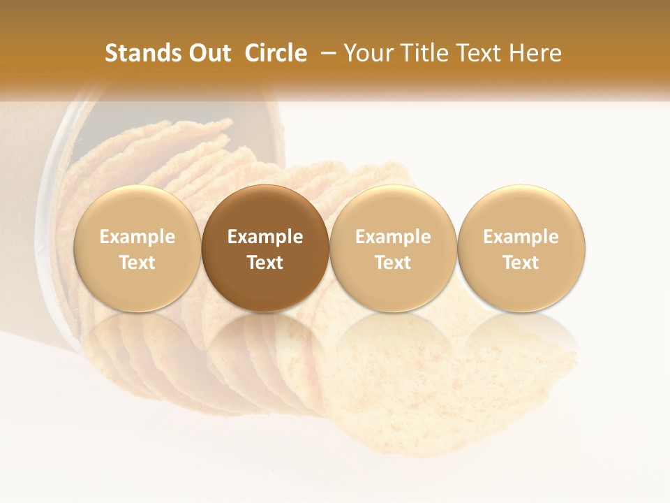 A Pile Of Crackers Sitting Inside Of A Roll Of Paper PowerPoint Template