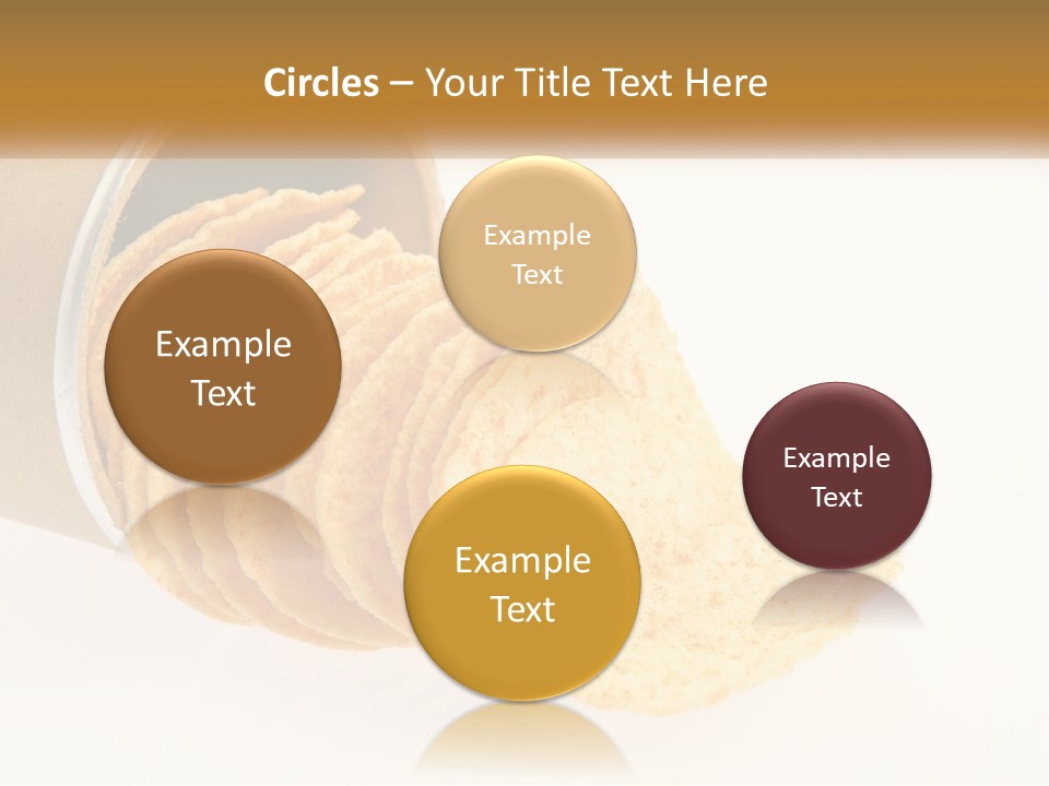 A Pile Of Crackers Sitting Inside Of A Roll Of Paper PowerPoint Template