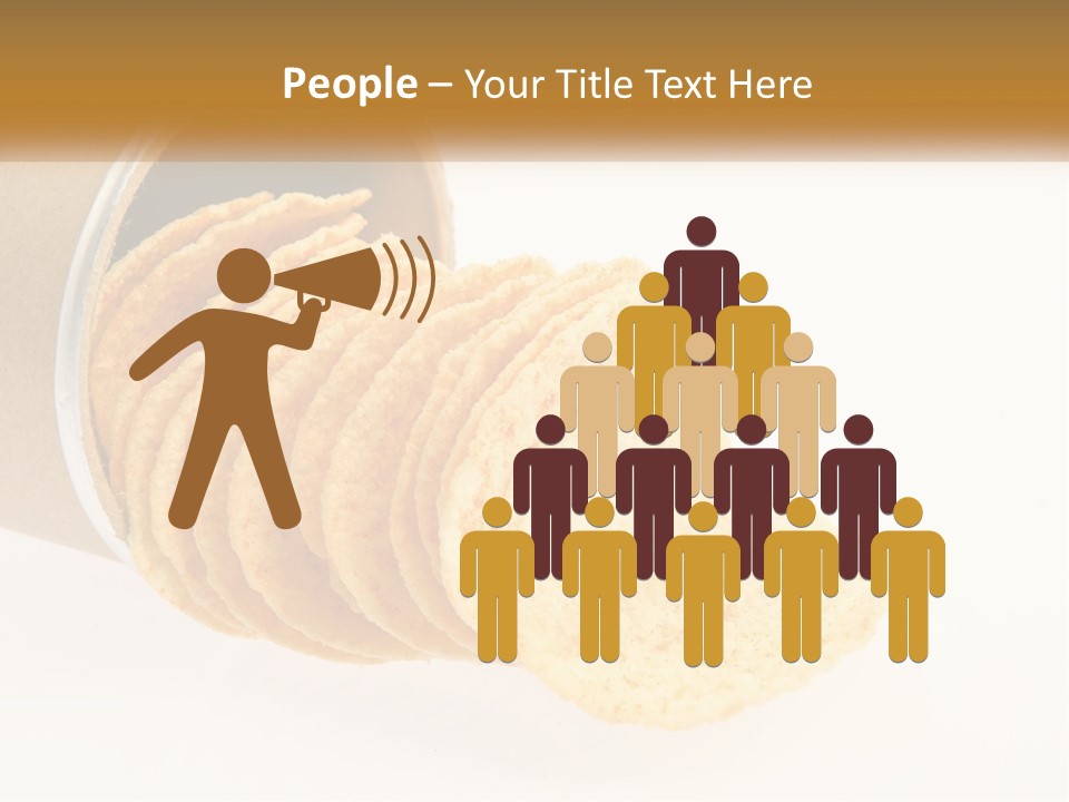 A Pile Of Crackers Sitting Inside Of A Roll Of Paper PowerPoint Template