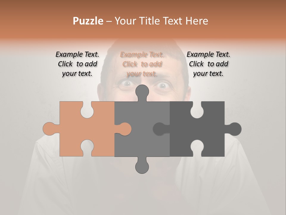 A Man Covering His Mouth With His Hands PowerPoint Template