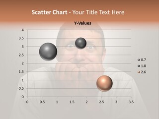 A Man Covering His Mouth With His Hands PowerPoint Template