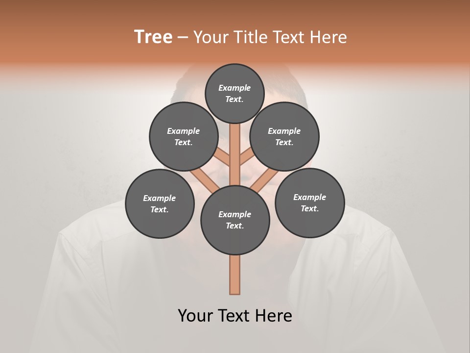 A Man Covering His Mouth With His Hands PowerPoint Template