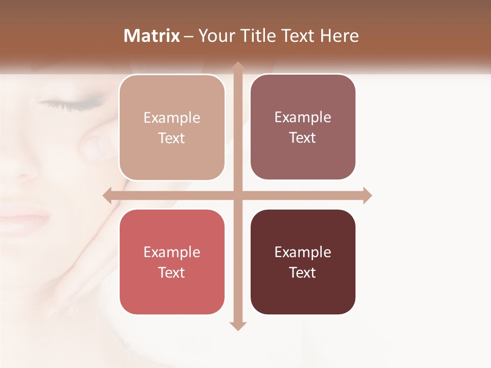 A Woman Getting A Facial Massage With A Towel On Her Head PowerPoint Template