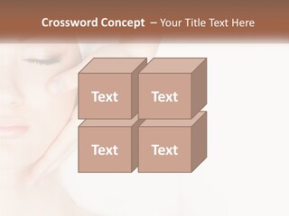 A Woman Getting A Facial Massage With A Towel On Her Head PowerPoint Template