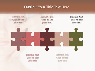 A Woman Getting A Facial Massage With A Towel On Her Head PowerPoint Template