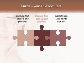 A Woman Getting A Facial Massage With A Towel On Her Head PowerPoint Template