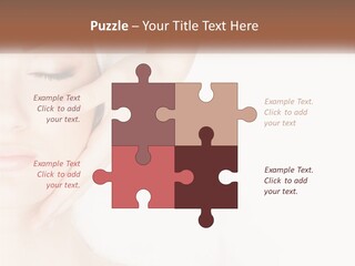 A Woman Getting A Facial Massage With A Towel On Her Head PowerPoint Template