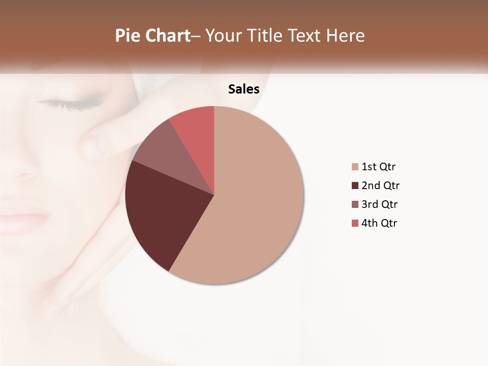 A Woman Getting A Facial Massage With A Towel On Her Head PowerPoint Template