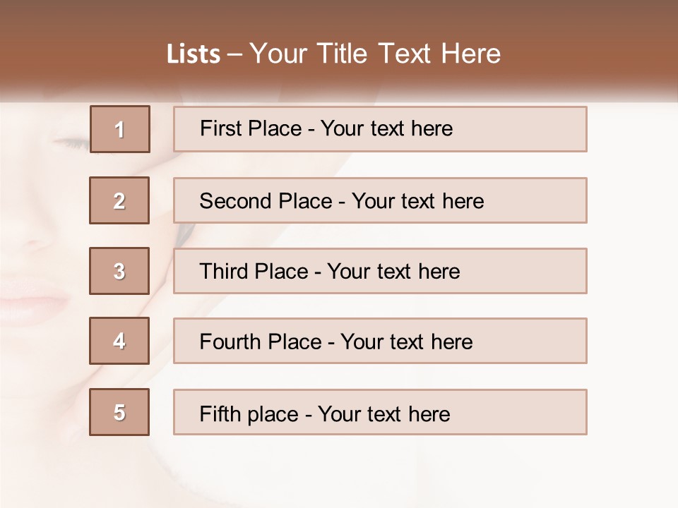 A Woman Getting A Facial Massage With A Towel On Her Head PowerPoint Template