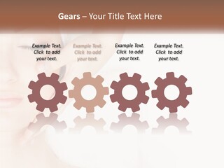 A Woman Getting A Facial Massage With A Towel On Her Head PowerPoint Template