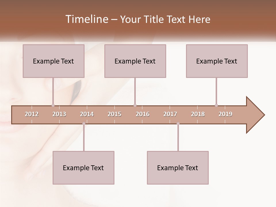 A Woman Getting A Facial Massage With A Towel On Her Head PowerPoint Template