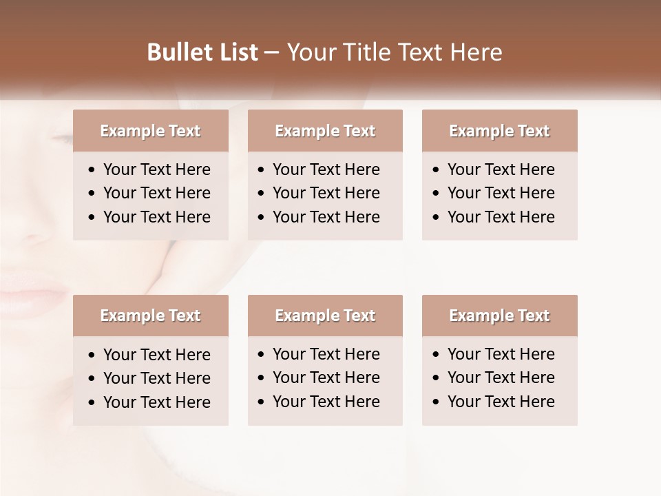 A Woman Getting A Facial Massage With A Towel On Her Head PowerPoint Template