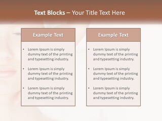A Woman Getting A Facial Massage With A Towel On Her Head PowerPoint Template