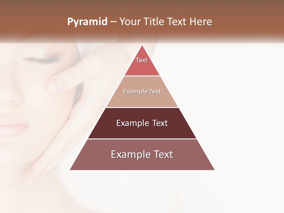 A Woman Getting A Facial Massage With A Towel On Her Head PowerPoint Template