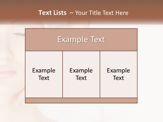 A Woman Getting A Facial Massage With A Towel On Her Head PowerPoint Template