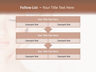 A Woman Getting A Facial Massage With A Towel On Her Head PowerPoint Template