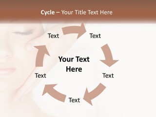 A Woman Getting A Facial Massage With A Towel On Her Head PowerPoint Template