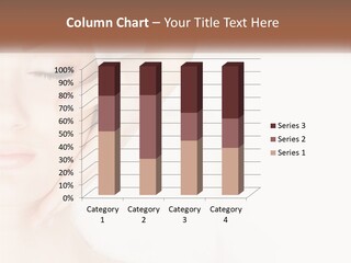 A Woman Getting A Facial Massage With A Towel On Her Head PowerPoint Template