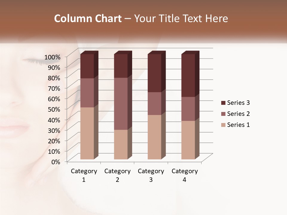 A Woman Getting A Facial Massage With A Towel On Her Head PowerPoint Template