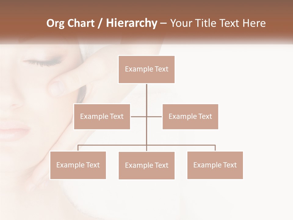 A Woman Getting A Facial Massage With A Towel On Her Head PowerPoint Template