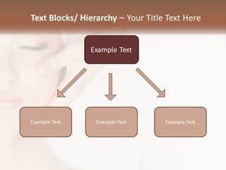 A Woman Getting A Facial Massage With A Towel On Her Head PowerPoint Template