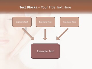 A Woman Getting A Facial Massage With A Towel On Her Head PowerPoint Template