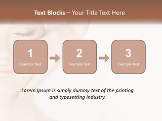 A Woman Getting A Facial Massage With A Towel On Her Head PowerPoint Template