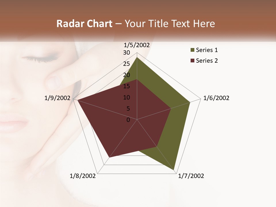 A Woman Getting A Facial Massage With A Towel On Her Head PowerPoint Template