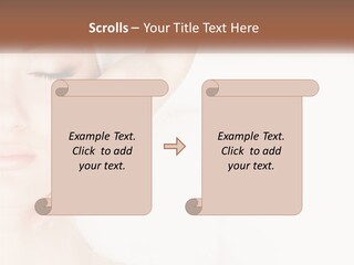 A Woman Getting A Facial Massage With A Towel On Her Head PowerPoint Template