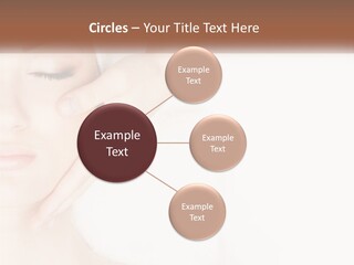 A Woman Getting A Facial Massage With A Towel On Her Head PowerPoint Template