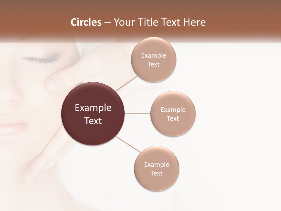 A Woman Getting A Facial Massage With A Towel On Her Head PowerPoint Template