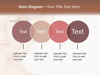 A Woman Getting A Facial Massage With A Towel On Her Head PowerPoint Template