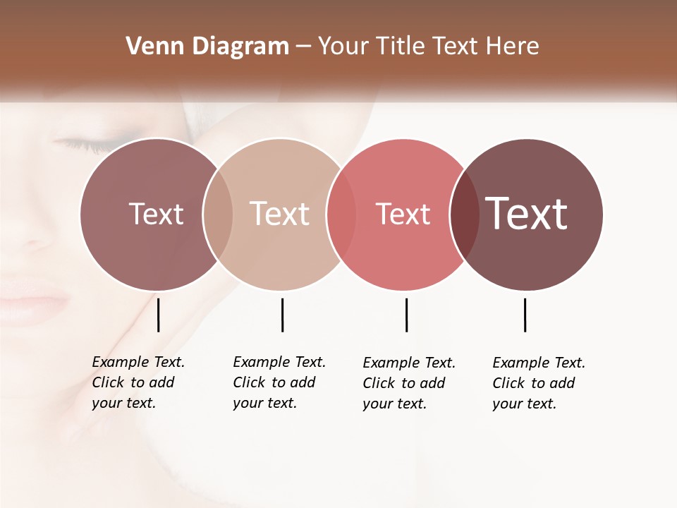 A Woman Getting A Facial Massage With A Towel On Her Head PowerPoint Template