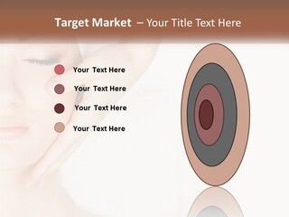 A Woman Getting A Facial Massage With A Towel On Her Head PowerPoint Template