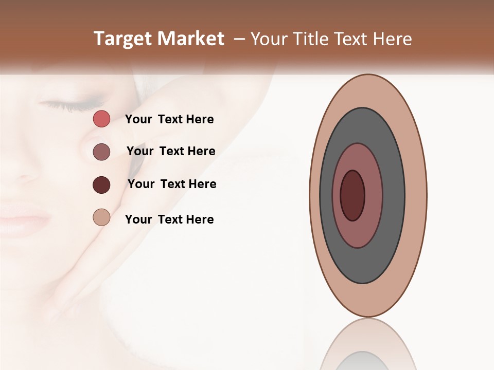 A Woman Getting A Facial Massage With A Towel On Her Head PowerPoint Template